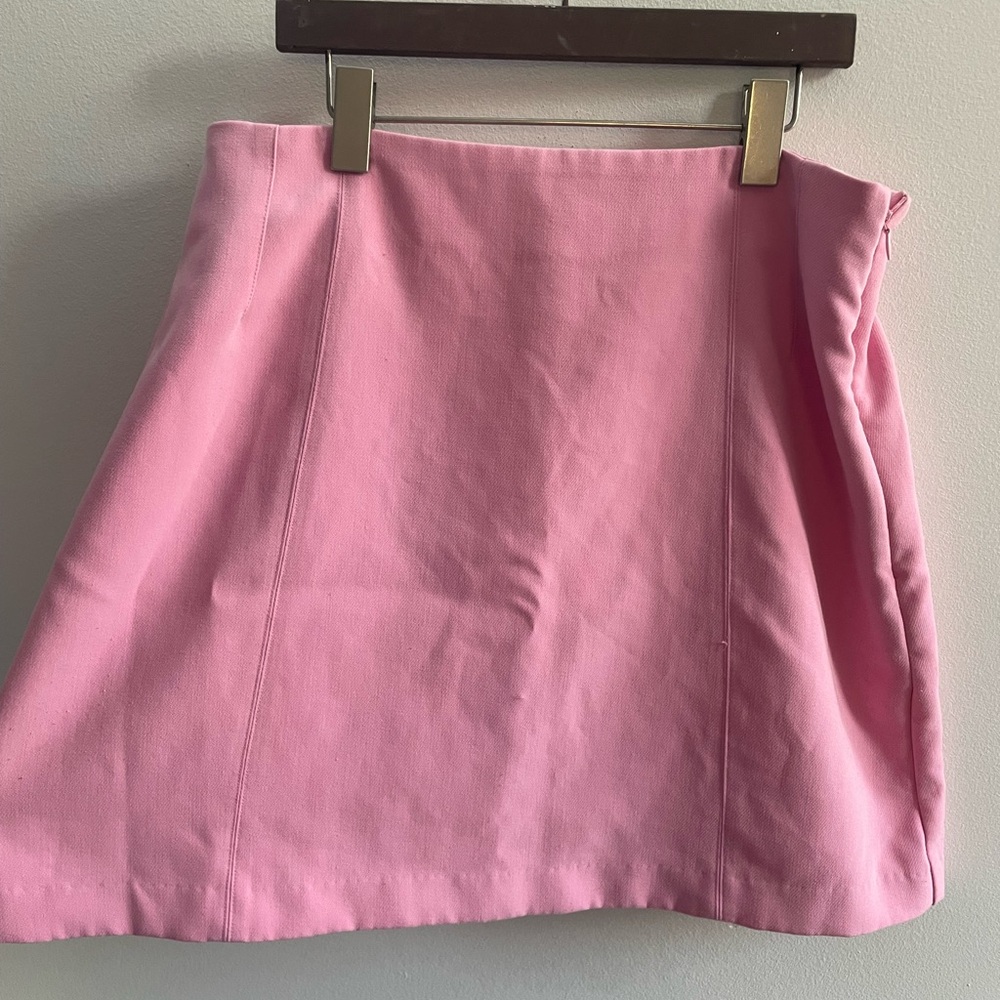Dynamite Pink Mini Skirt